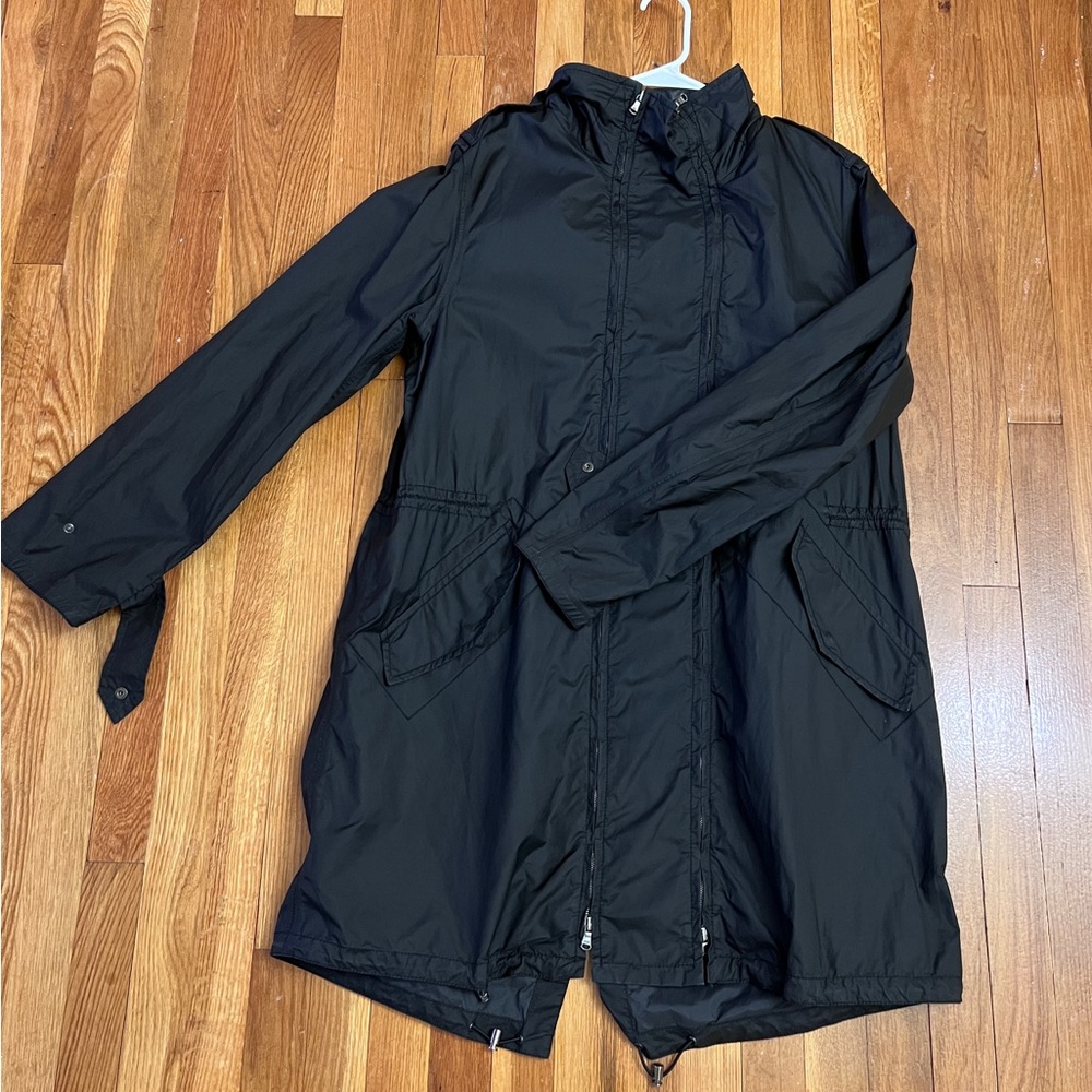 Pringle Black Men's Rain Parka with Hood